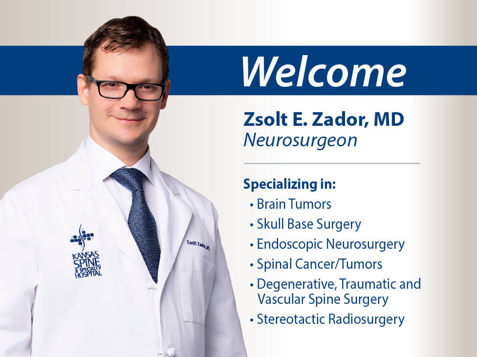 Welcome Zsolt E. Zador, MD